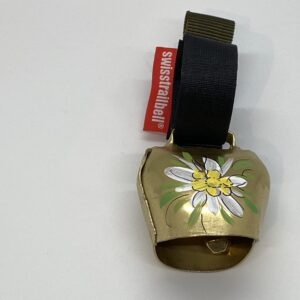 Swisstrailbell messing | Edelweiss | Band schwarz