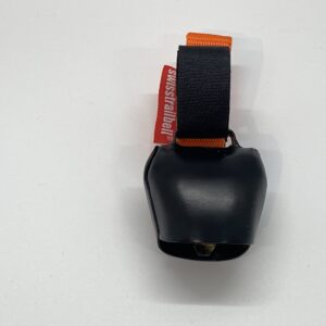 Swisstrailbell schwarz | Band orange