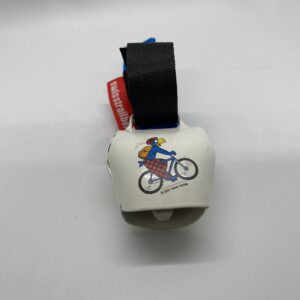 Swisstrailbell weiss | Globi Biker | Band blau